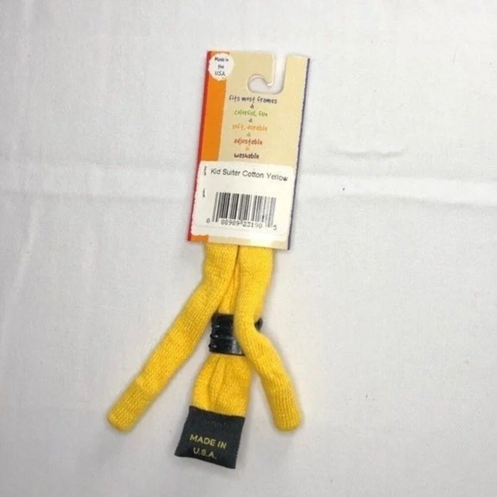 Kids Croakies Yellow Cotton Glasses Holders